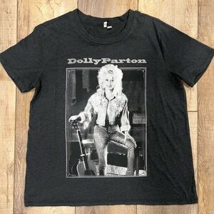 Gray Dolly Parton Graphic T-Shirt
